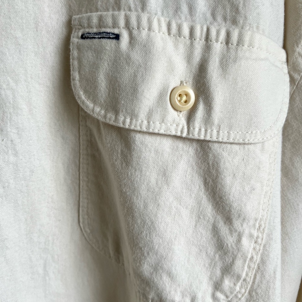 Tommy Hilfiger Custom Fit Men’s Cream Colored Shirt.  Size XXL - Picture 3 of 6